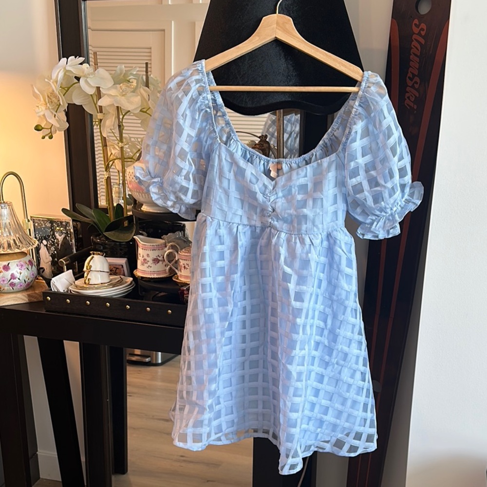 Charming Puff Sleeve Dress
